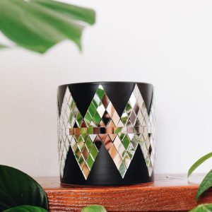 Disco mirror ball planter