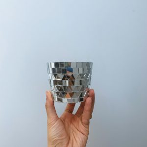 Disco mirrored mini planter