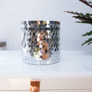 Disco mirrored planter