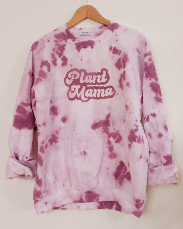 Tie dye plant mama crewneck sweater