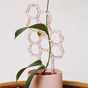 Dried flower resin honeycomb plant trellis