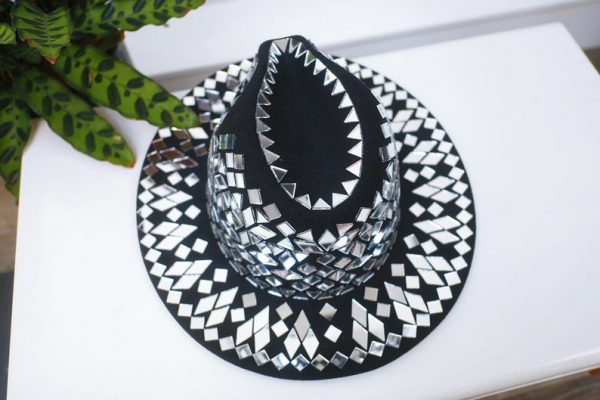 Disco mirrored festival hat