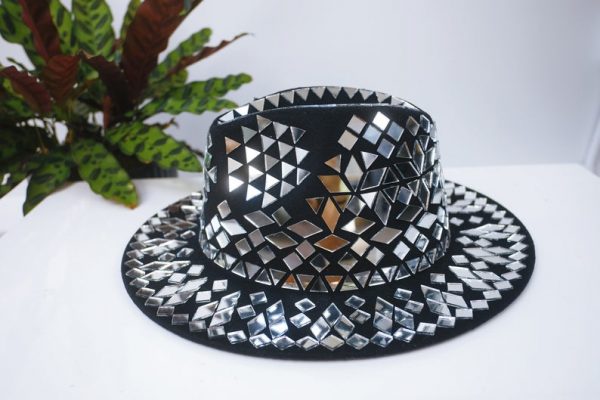 Disco mirrored festival hat