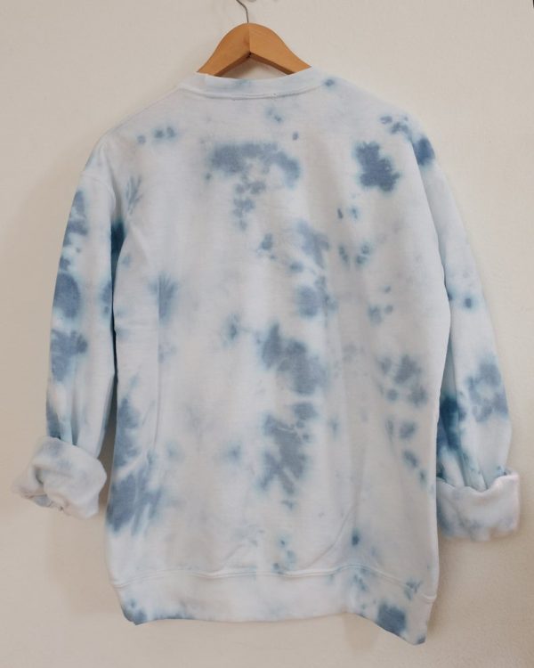 Tie dye saguaro cactus crewneck sweater