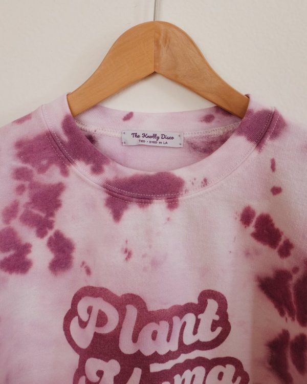 Tie dye plant mama crewneck sweater