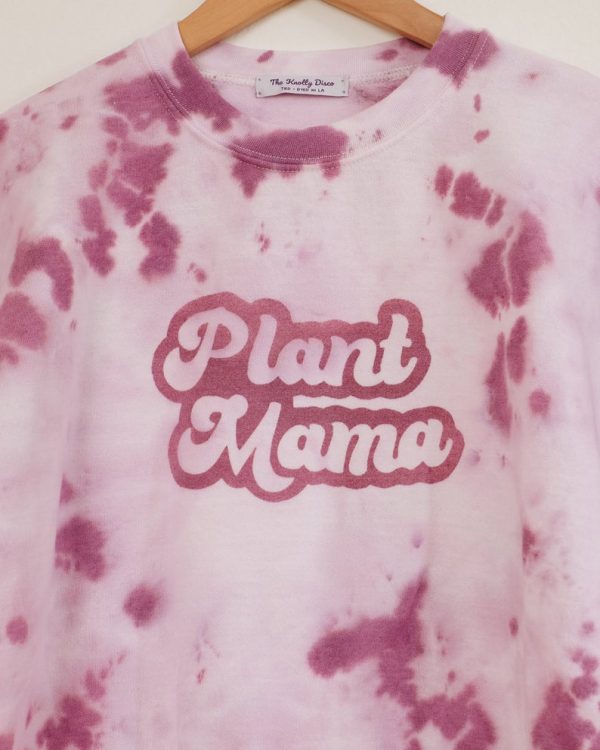 Tie dye plant mama crewneck sweater