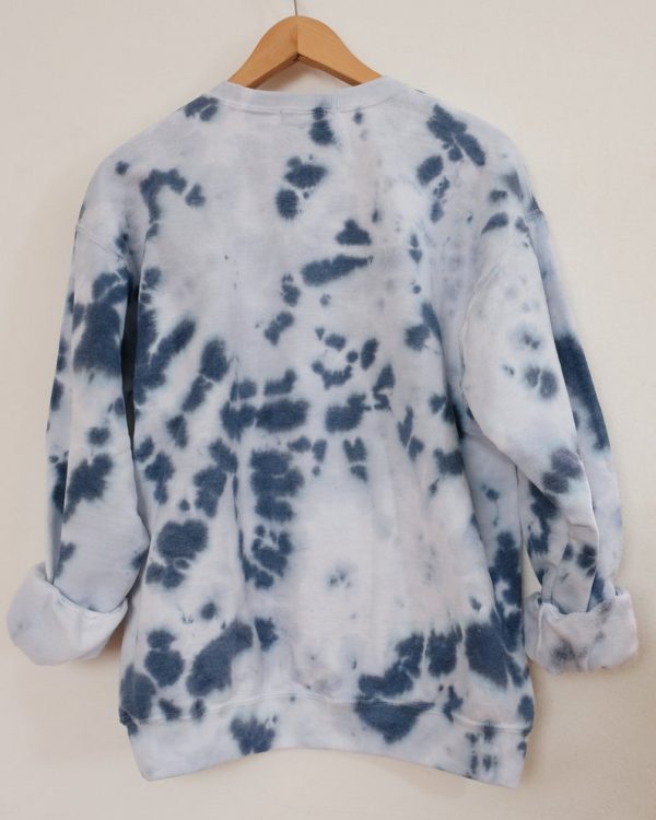 Tie dye forest trees crewneck sweater