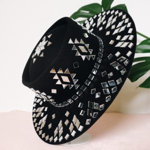 Disco mirrored festival hat