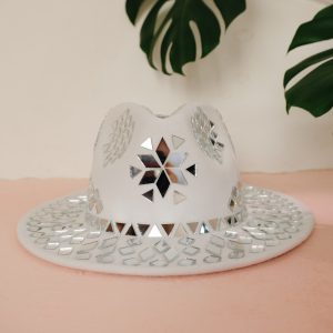 Disco mirrored festival hat