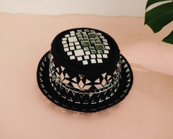 Disco mirrored festival hat